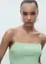 Vestido Minty Menta Talla S Mujer Mango