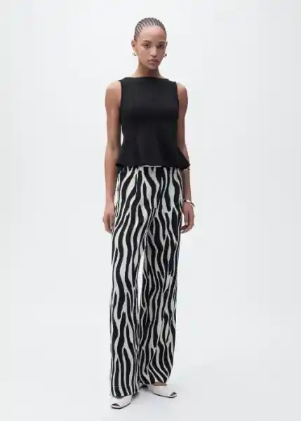 Top Coqui Negro Talla XS Mujer Mango