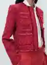 Chaqueta Rosso Rojo Talla XL Mujer Mango