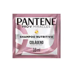 Shampoo sin sal' Pantene Pro-V Miracles Colageno Nutre y Revitaliza Nutritivo Champu 18 ml