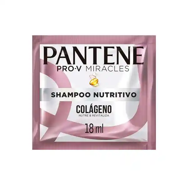 Shampoo sin sal' Pantene Pro-V Miracles Colageno Nutre y Revitaliza Nutritivo Champu 18 ml