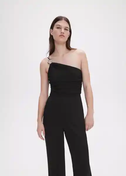 Enterizo Mono Artemis Negro Talla S Mujer Mango