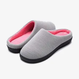 Inkanta Pantuflas Birdseye Mujer Gris Fucsia M