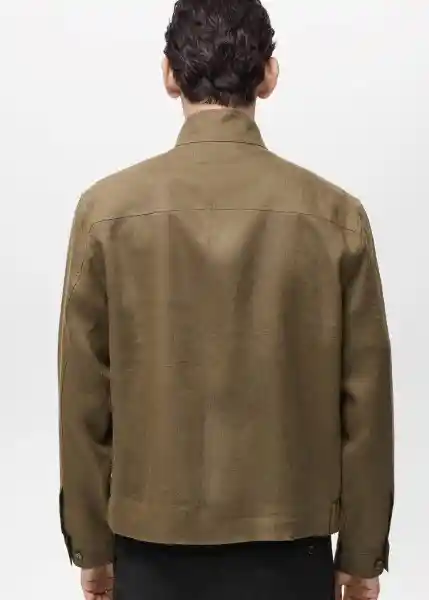 Chaqueta Anton Khaki Talla S Hombre Mango