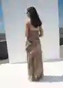 Vestido Livia Crudo Talla M Mujer Mango