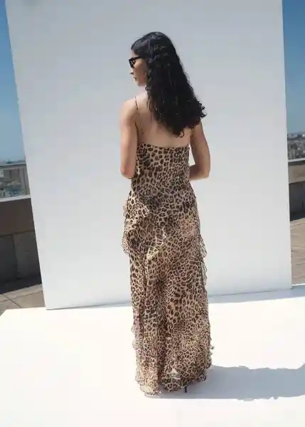 Vestido Livia Crudo Talla M Mujer Mango