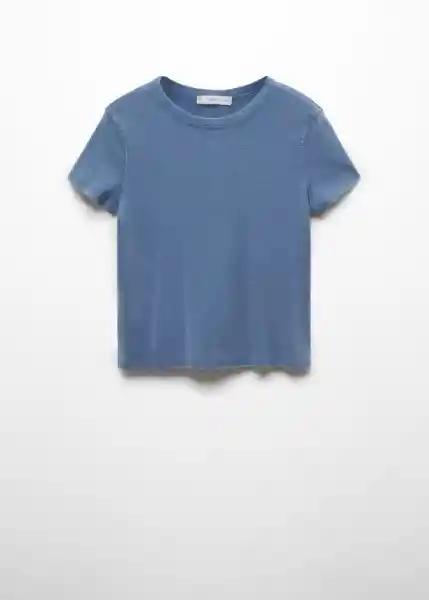 Camiseta Zani Azul Talla XS Mujer Mango