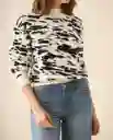 Buzo Tejido Crudo Puro Claro Talla L 162G203 Esprit