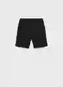 Bermuda Zipshort Negro Talla 12 Niños Mango