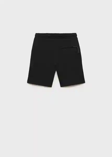 Bermuda Zipshort Negro Talla 12 Niños Mango