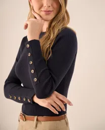 Suéter Tejido Azul Vizcaya Oscuro Talla M 169G701 Esprit