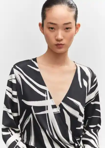 Enterizo Mono Delfina Negro Talla XS Mujer Mango