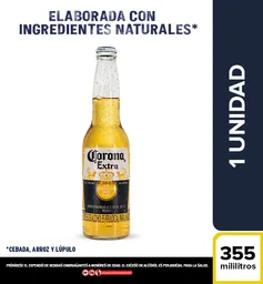 Cerveza Corona - Botella 355 ml x1