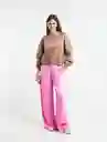 Pantalón Debbie Mujer Rosa Chelone Medio Talla 8 539E308 Naf Naf