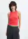 Top Agur Coral Talla XS Mujer Mango