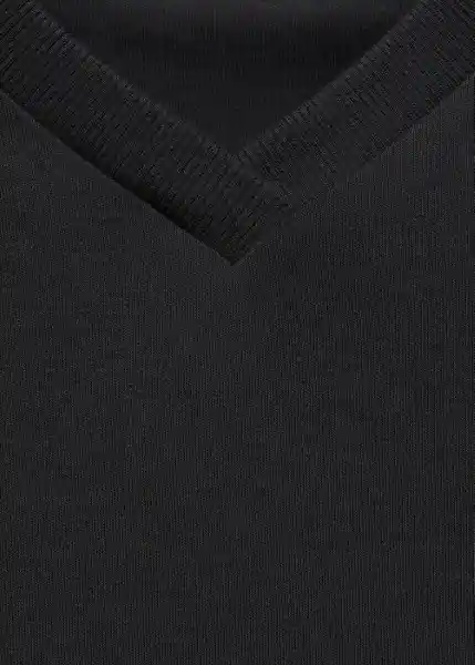 Camiseta Ritapi Negro Talla S Mujer Mango