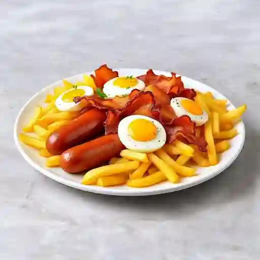 Combo super salchipapa + coca cola orig