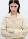 Abrigo Trench Taxi Piedra Talla XS Mujer Mango