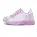 Los Gomosos Tenis Con Luces Orelli Niña do Rosa Blanco Talla 23