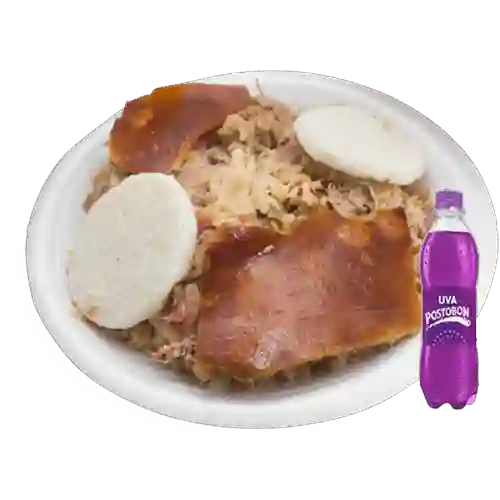 Combo Lechona de 500g + Postobon Uva 400 ml
