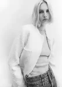 Chaqueta Judy Crudo Talla M Mujer Mango