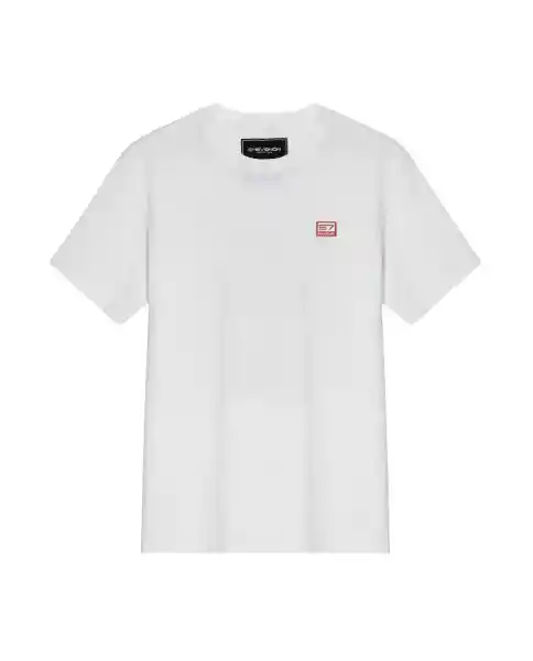 Camiseta Racing Crew Masculino Blanco 0 Claro Talla M Chevignon