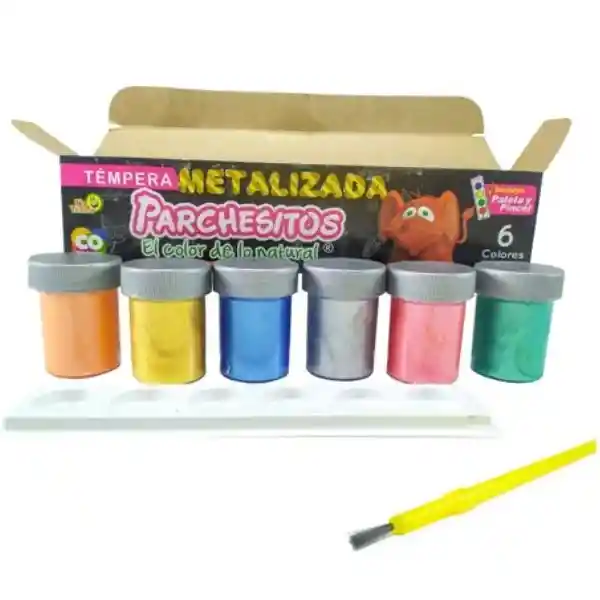 Parchesitos Tempera Metalizadas