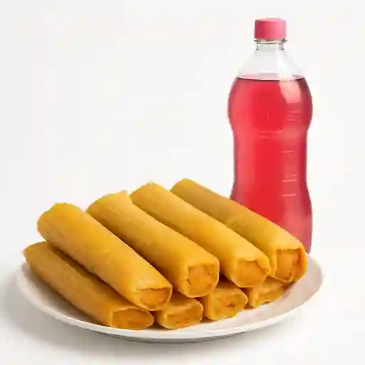 5 Tamales/ Gratis 1.5 de Gaseosa Postobó