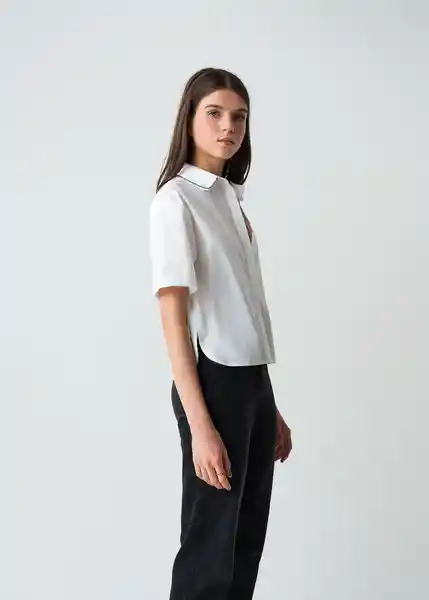 Camisa Alissa Crudo Puro Claro Talla M Mujer 513G390 Naf Naf