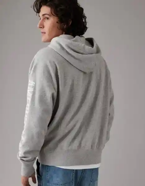 Buzo Hombre Gris Talla MEDIUM American Eagle