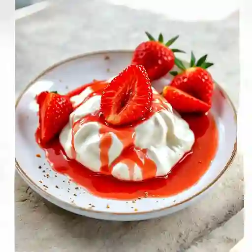 Fresas Con Yogurt Griego Sin Azucar