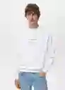 Buzo Sudadera Tokio Blanco Talla L Hombre Mango