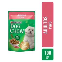 Dog Chow Alimento Húmedo para Perros Adultos Sabor Pavo