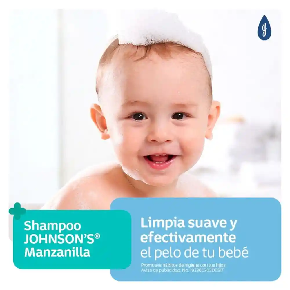 Shampoo Bebé JOHNSON'S Manzanilla 400 ML