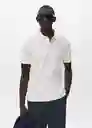Camiseta Polo Ezequi Offwhite Talla M Hombre Mango