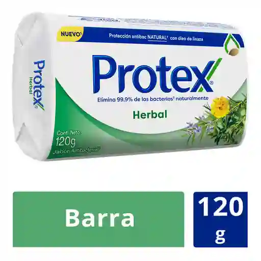 Protex Jabón Antibacterial Herbal en Barra 120 g