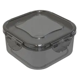 Novedades Plasticas Hermético Cuadrado Keep go Humo 650 mL