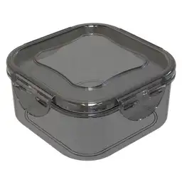 Novedades Plasticas Hermético Cuadrado Keep go Humo 650 mL