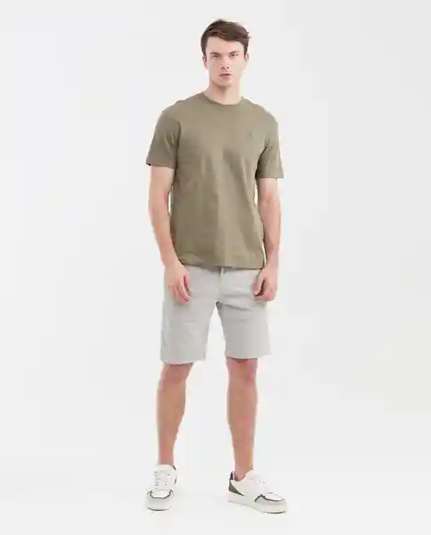 Short Elastic Waistband Masculino Gris Puro Claro T 36 Chevignon