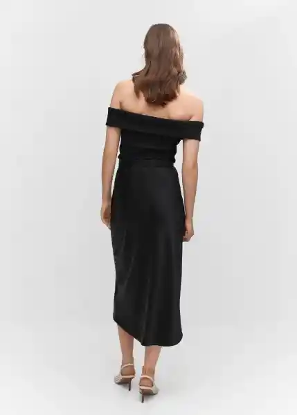 Camiseta Berta-H Negro Talla S Mujer Mango