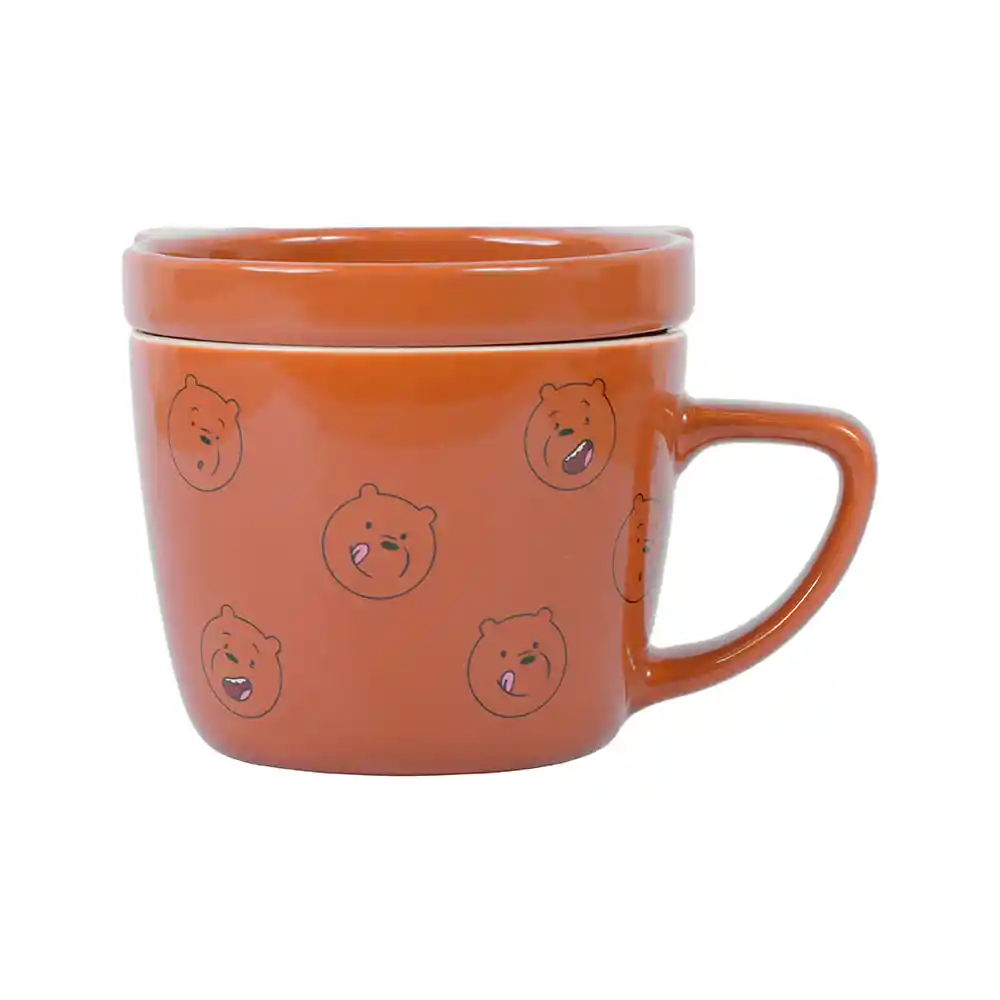 Taza Con Tapa we Bare Bears Collection 5 Grizzly Miniso