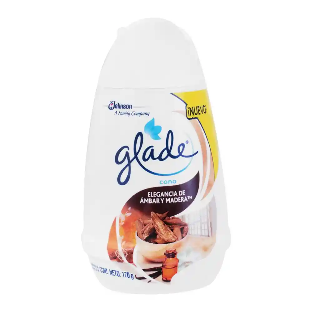 Glade Cono Elegancia de Ámbar y madera 170 g