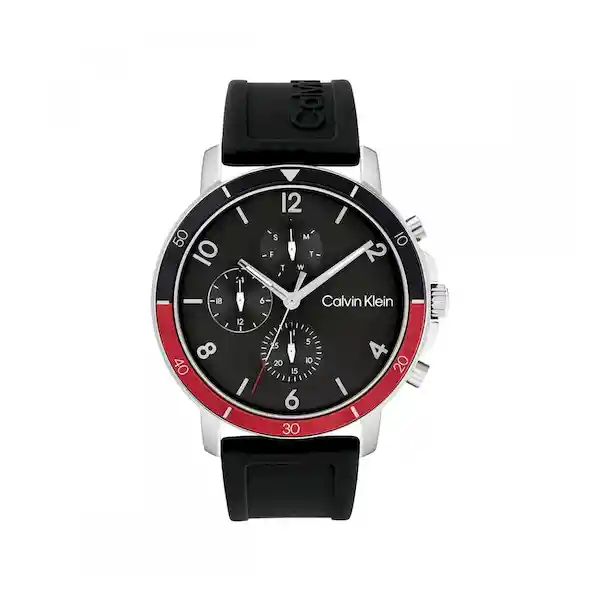 Reloj Gauge Sport Para Hombre Color Negro 25200072 Calvin Klein