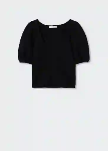 Top Nori Negro Talla L Mujer Mango