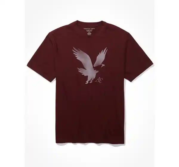 Camiseta Hombre Color Vinotinto Talla X-SMALL American Eagle