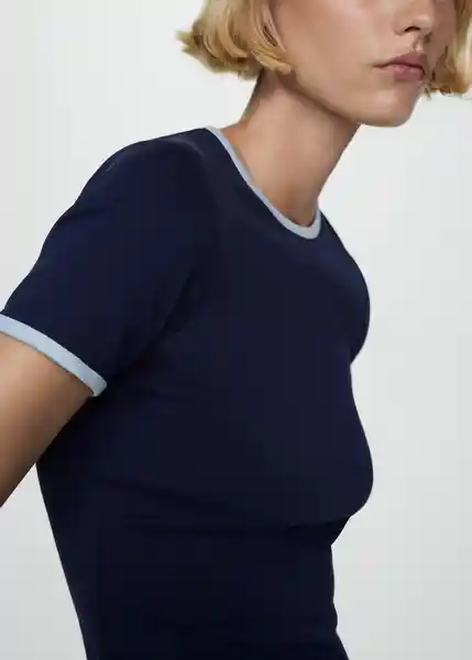 Camiseta Zanic Navy Talla S Mujer Mango
