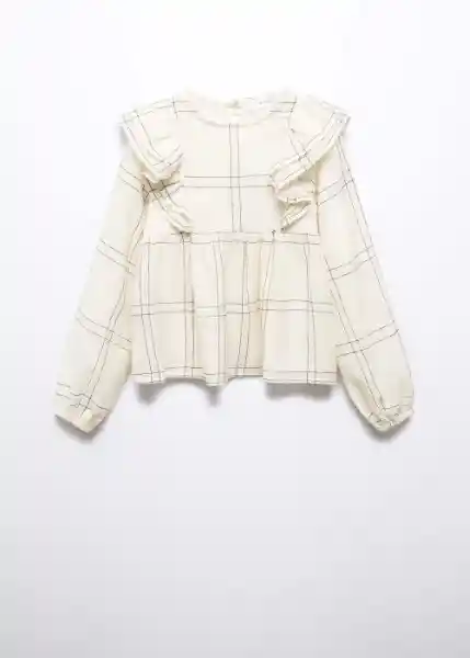 Blusa Bego Crudo Talla 07 Niña Mango