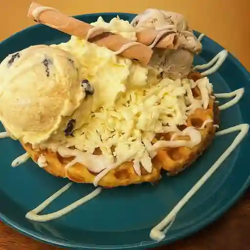 Waffle queso