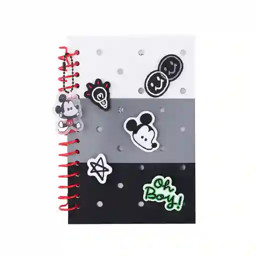 Cuaderno Argollado 80 Hojas Mickey Mouse Disney Miniso