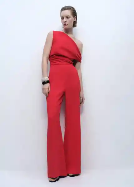 Enterizo Mono Yes Rojo Talla M Mujer Mango